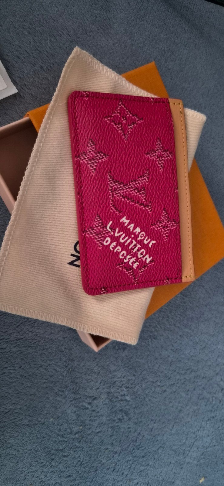 Louis vuitton pasjeshouder, Ophalen of Verzenden, Zo goed als nieuw, Roze, Overige merken