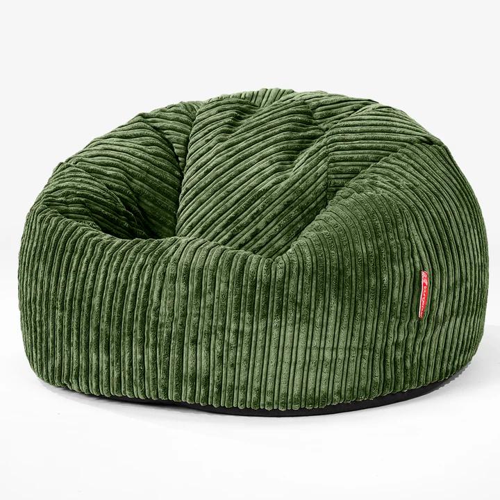 Original Zitzak Stoel – Corduroy Bosgroen, Huis en Inrichting, Zitzakken, Ophalen, Nieuw