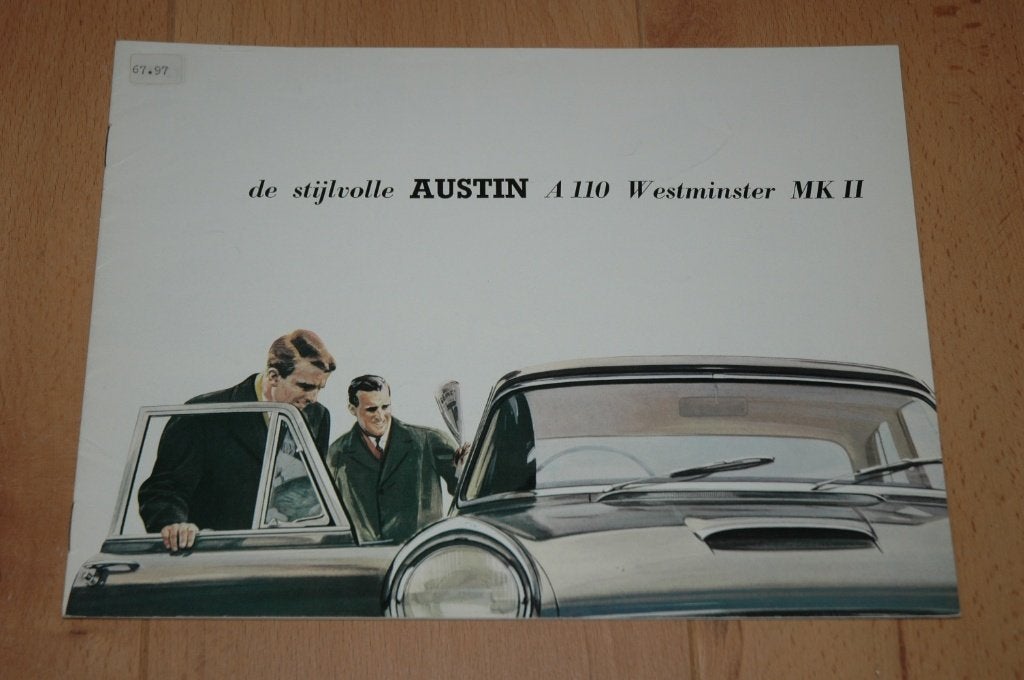 Austin A 110 Westminster MK II  - Pininfarina - Folder, Boeken, Auto's | Folders en Tijdschriften, Gelezen, Overige merken, Ophalen