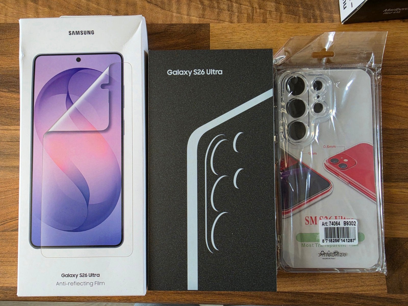 Samsung Galaxy S26 Ultra 1TB met screenprotector en hoesje