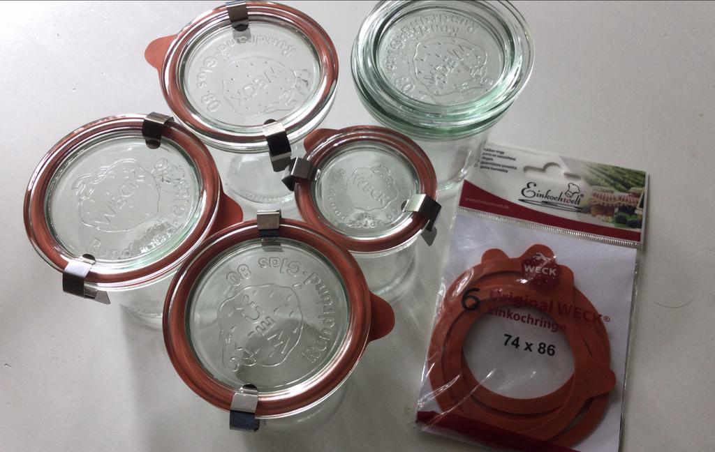 Weckpotjes en rubberen ringen, Huis en Inrichting, Ophalen, Gebruikt