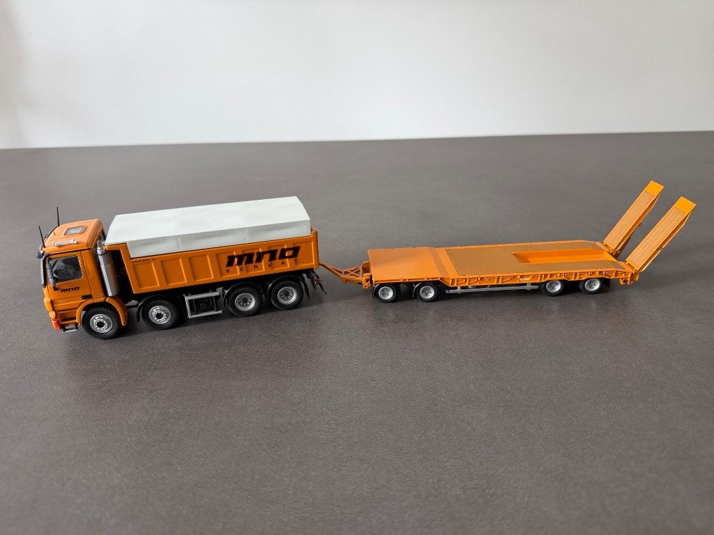 MNO Vervat Nooteboom ASD-40-22 dieplader incl. Mercedes, Ophalen of Verzenden, Zo goed als nieuw, Bus of Vrachtwagen, NZG