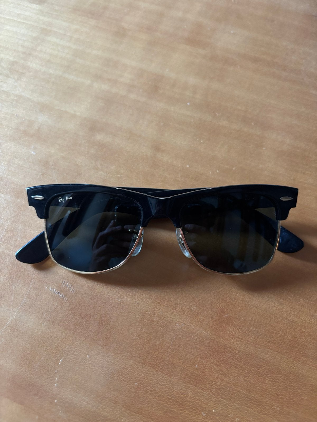Ray Ban B&L Wayfarer Max | Vintage | Zwart, Ophalen of Verzenden, Zo goed als nieuw, Zwart, Ray-Ban