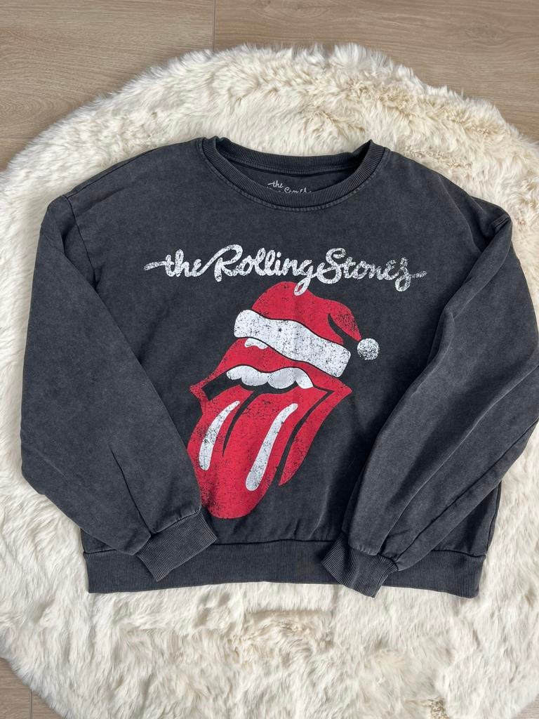 The Rolling Stones Trui - Santa Lick Logo - Maat XL - Grijs, Ophalen of Verzenden, Zo goed als nieuw, Maat 46/48 (XL) of groter