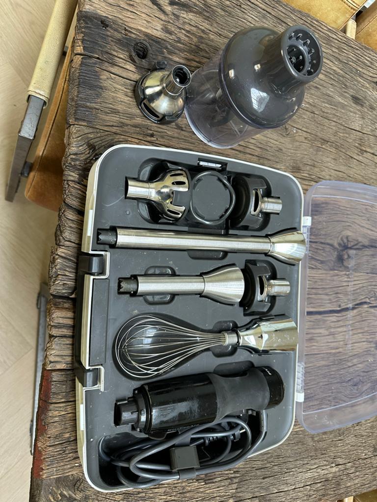 Kitchenaid  Staafmixer Set, Witgoed en Apparatuur, Keukenmixers, Zo goed als nieuw, Minder dan 1 liter, 2 snelheden, Vaatwasserbestendig
