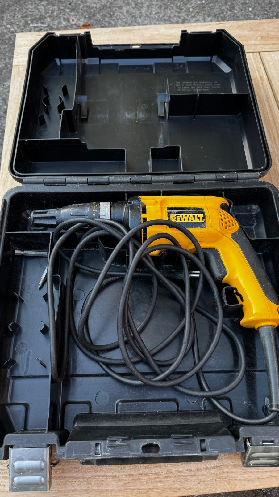 DeWALT DW275K-QS, Gebruikt, Variabele snelheid, Ophalen of Verzenden, Boor- en Schroefmachine