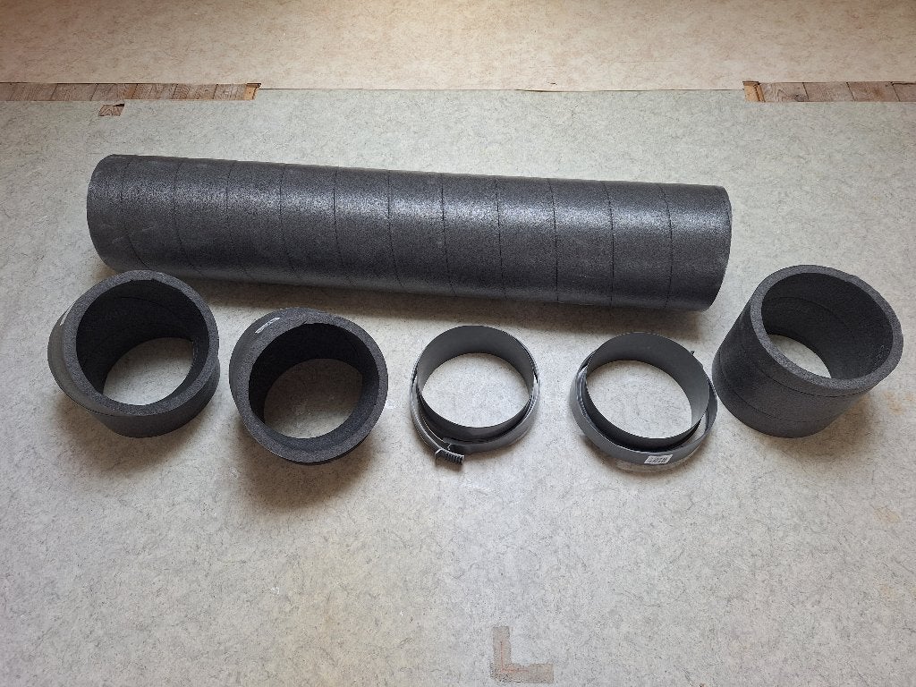 Ubbink aerfoam 200mm buis, koppelstukken, mes en bochten, Ophalen, Zo goed als nieuw, Afzuiger