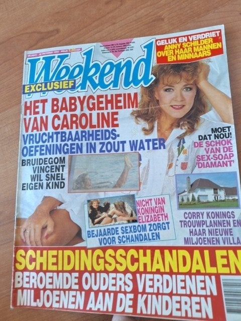 Weekend 1993 Annie Schilder Flodder Vanessa Caroline Tensen, Verzenden, 1980 tot heden, Nederland, Tijdschrift