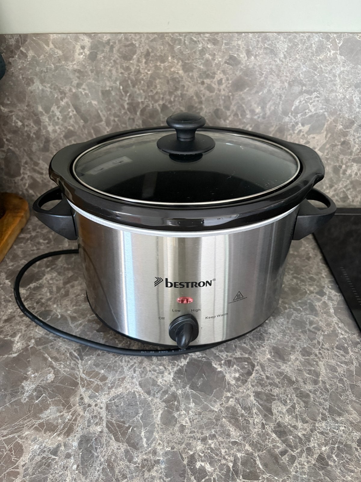 Bestron Slowcooker ASC350/L-SC40 - RVS, Ophalen of Verzenden, Gebruikt