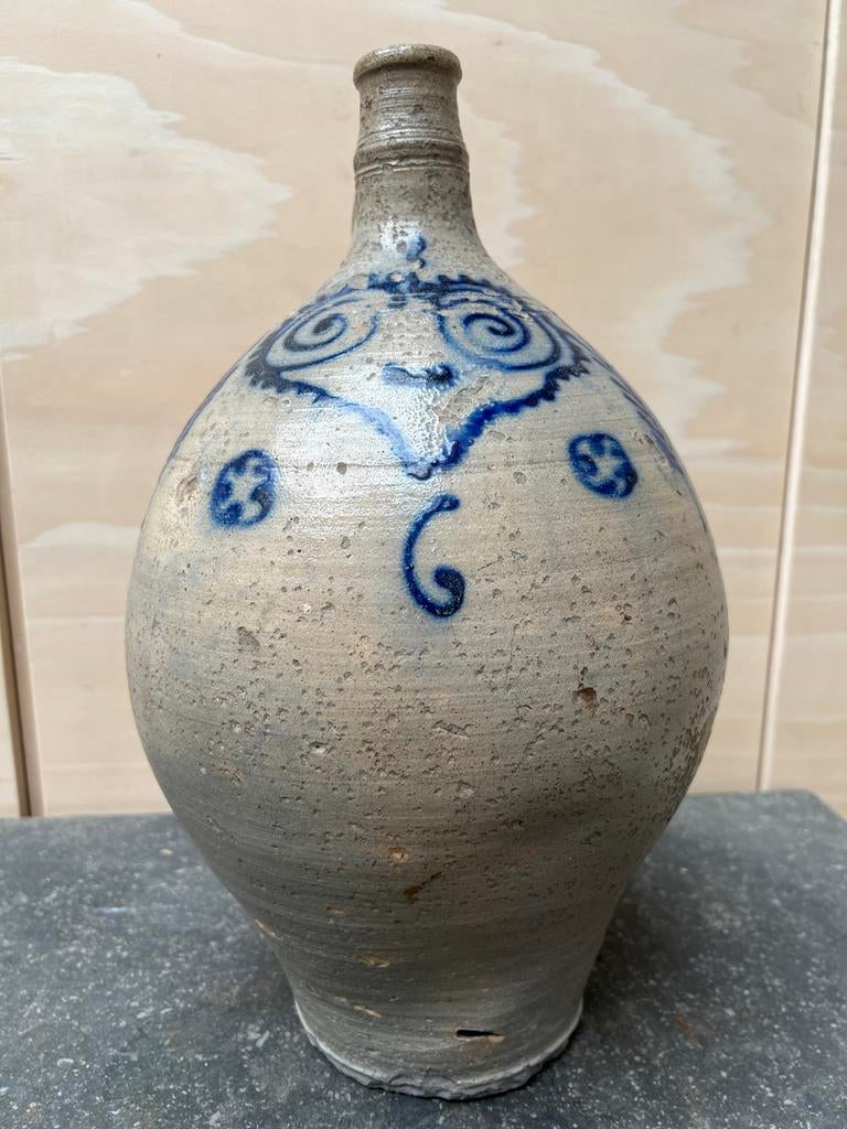 Antieke Keulse Kruik (XL - 40 cm) - 19e-eeuws Steengoed, Ophalen of Verzenden