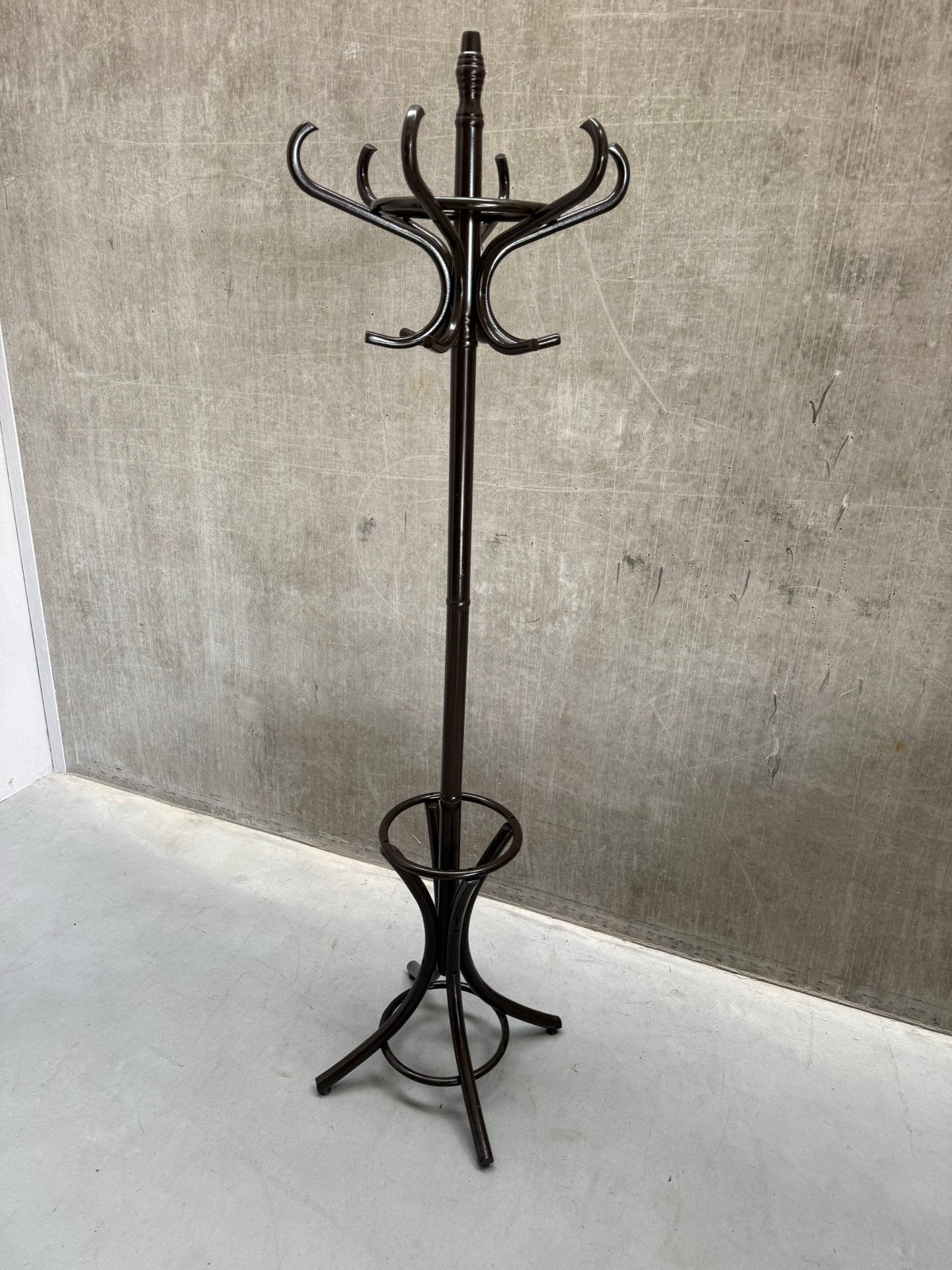 Vintage Staande Bistro Kapstok Thonet Stijl, Gebruikt, Ophalen of Verzenden, X, Staande kapstok