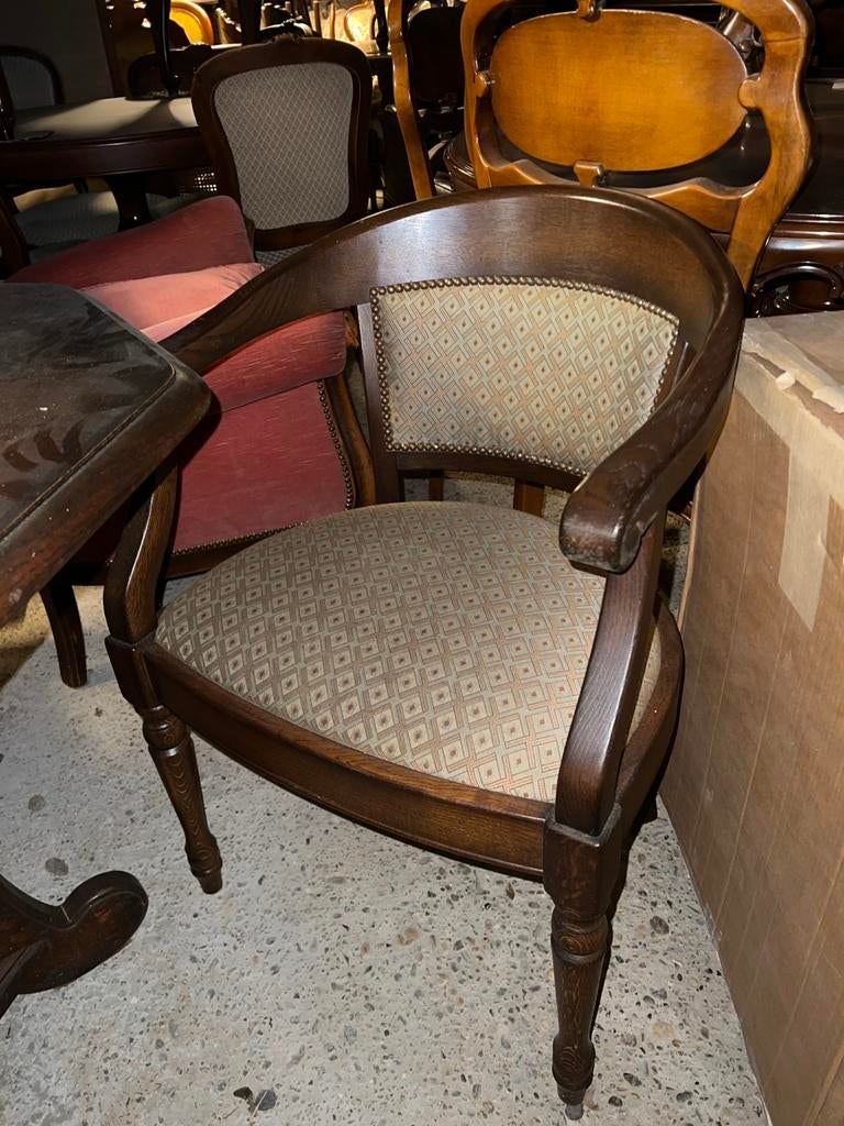 10 Klassieke Eiken Eetkamer Armstoelen, Ophalen