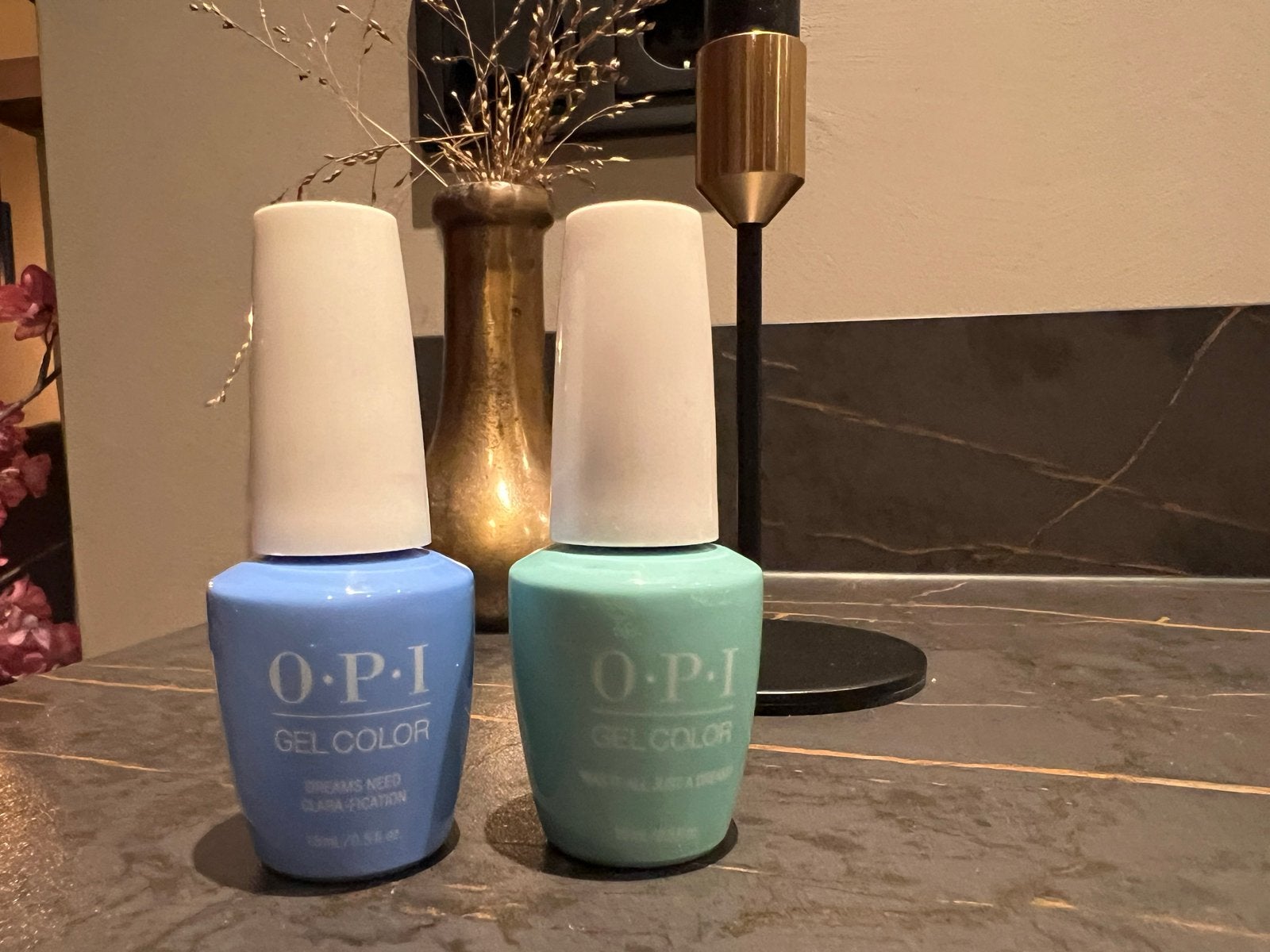 OPI GelColor Nagellak - Dreams Need Clara-fication & Natural, Ophalen of Verzenden, Zo goed als nieuw, Handen en Nagels