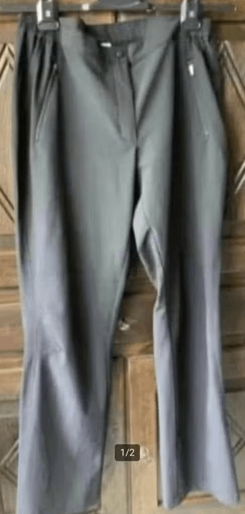 Zwarte lange broek; SHAMP: L 44 / 46; taille 43 - 50 cm, Zwart, Maat 42/44 (L), Ophalen of Verzenden, Zo goed als nieuw