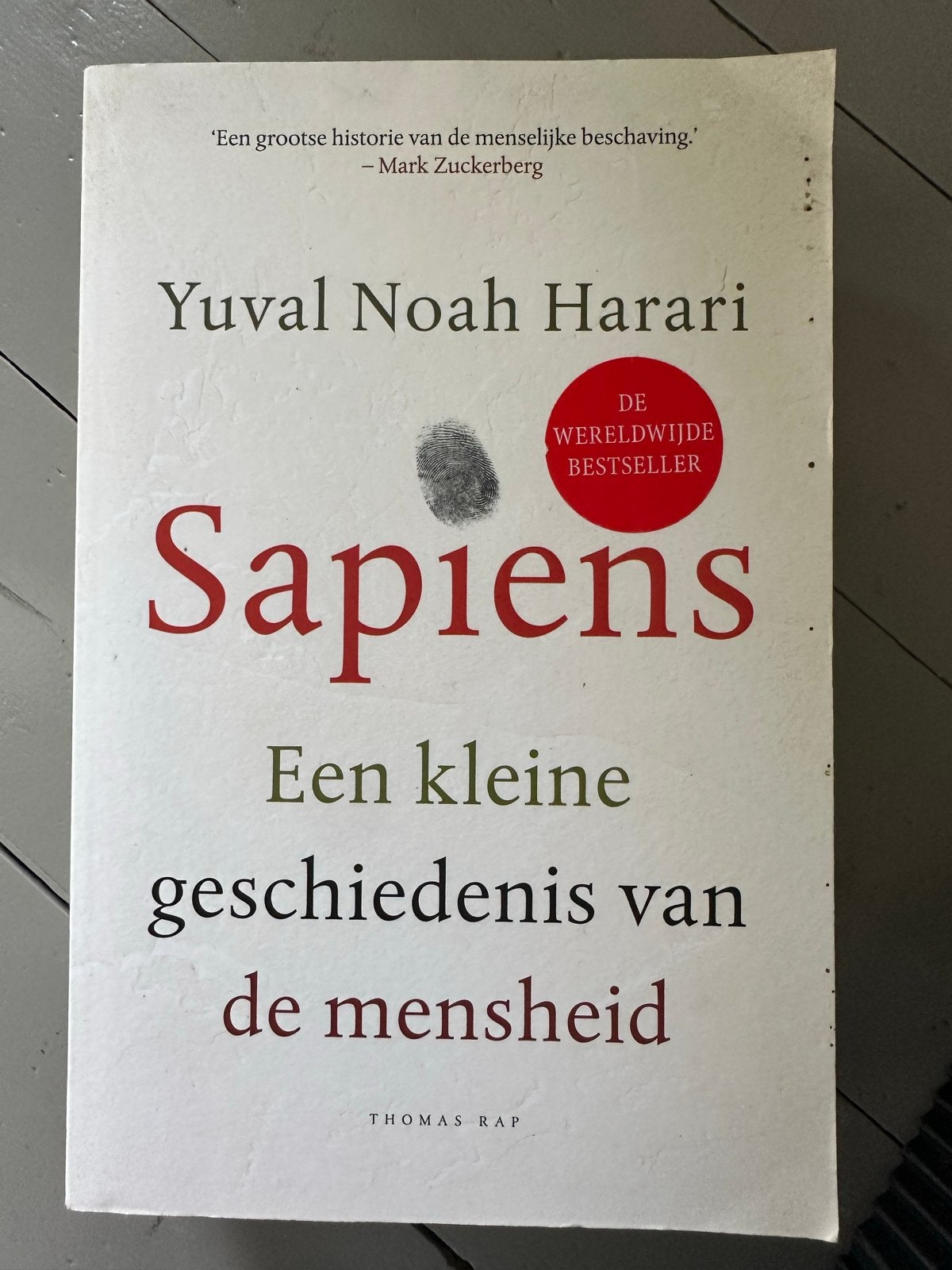 Sapiens: Een kleine geschiedenis van de mensheid - Yuval Noa, Ophalen of Verzenden, 20e eeuw of later, Gelezen