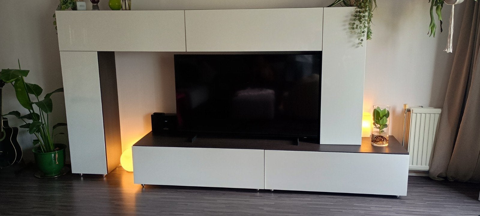 Flexibel TV wandmeubel, Ophalen, Zo goed als nieuw, 200 cm of meer, Modern