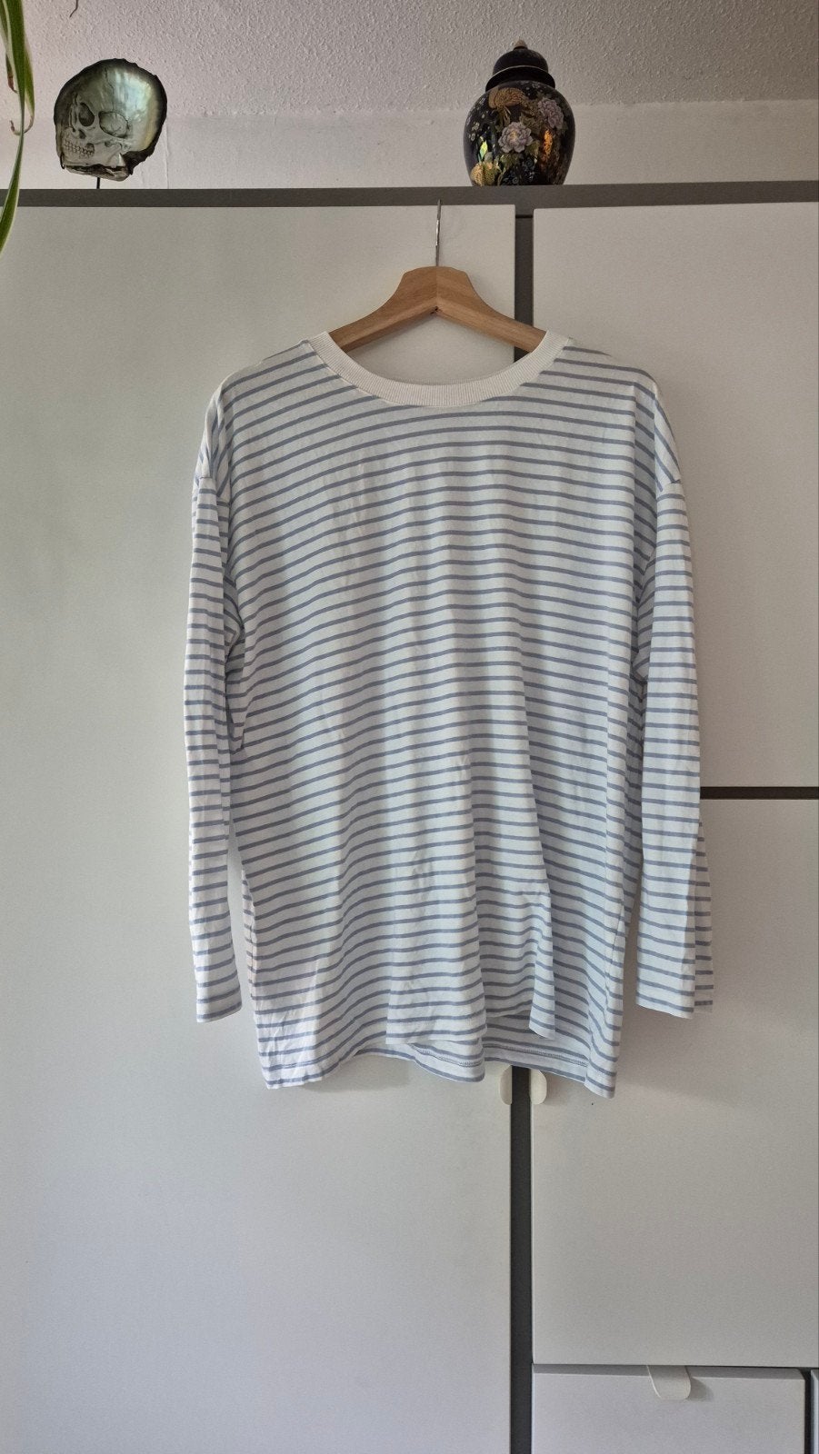 gestreept shirt met lange mouwen, Blauw, Maat 42/44 (L), Ophalen of Verzenden, Zo goed als nieuw