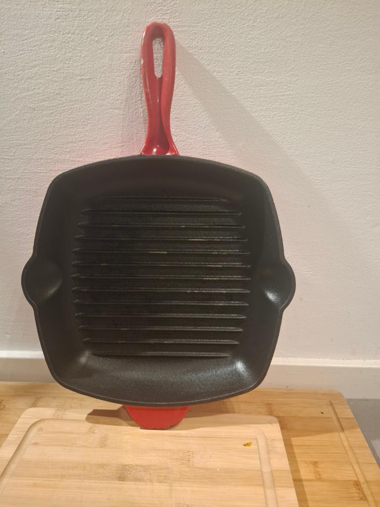 Grillpan, Huis en Inrichting, Keuken | Potten en Pannen, Ophalen of Verzenden, Gietijzer, Koekenpan of Braadpan