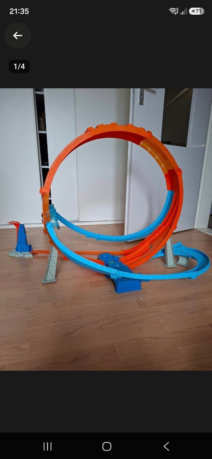 Hot Wheels racebaan met grote looping en boost, Ophalen, Hot Wheels, Met looping, Elektrisch