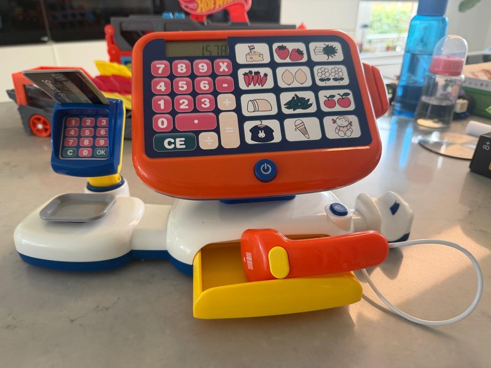 Speelgoed kassa met scanner en pinautomaat, Ophalen, Zo goed als nieuw, Jongen of Meisje
