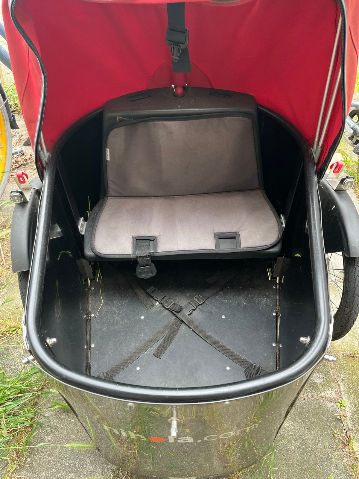 Nihola Bakfiets met Huif - Ideaal voor Kinderen, Gebruikt, Huif, 2 kinderen, Trommelrem