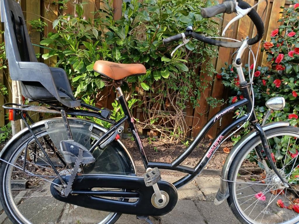 SPARTA moederfiets 26 inch, Fietsen en Brommers, Fietsen | Dames | Moederfietsen, Ophalen, 2 zitjes, Sparta, Gebruikt