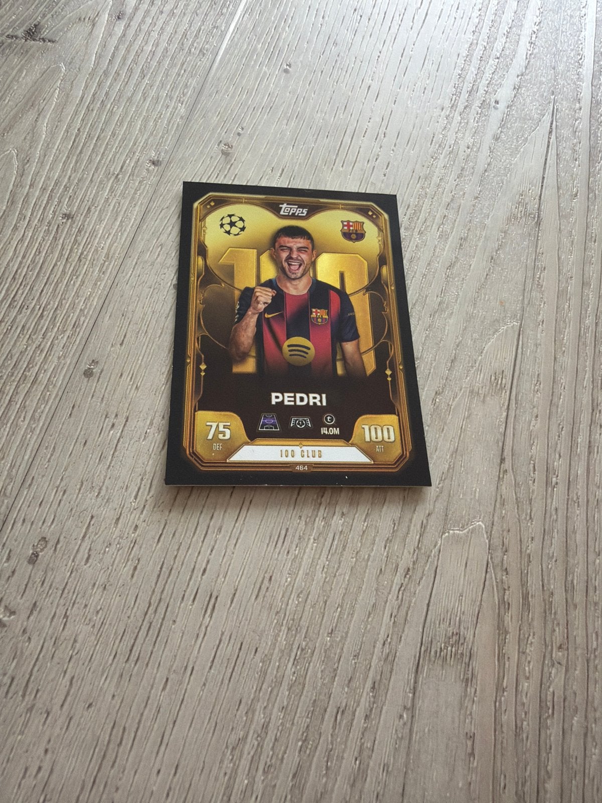 Pedri Topps Match Attax 100 Club FC Barcelona, Verzenden, Zo goed als nieuw, Buitenlandse clubs, Spelerskaart