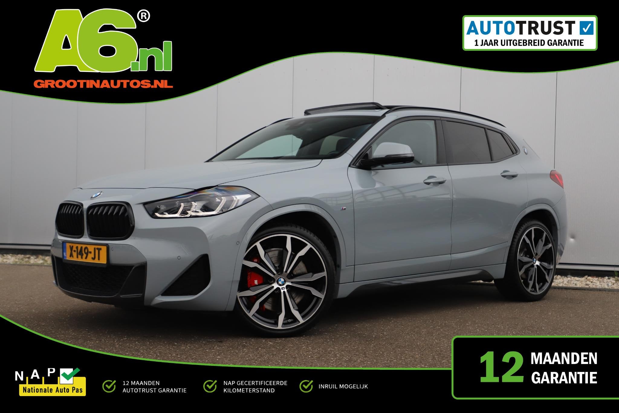 BMW X2 sDrive20i M Sport Business Edition Plus Automaat Pano, Auto's, 1998 cc, X2, 4 cilinders, Met garantie (alle)