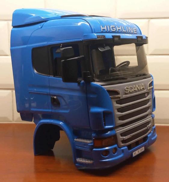 Bruder Scania Highline cabine blauw Crawler Tamiya Wedico, Ophalen of Verzenden, Zo goed als nieuw