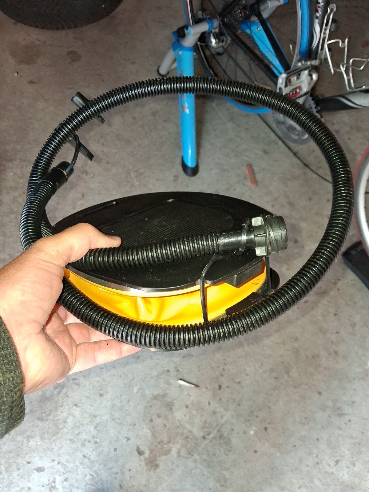 Voetpomp voor opblaasbare artikelen, Fietsen en Brommers, Ophalen of Verzenden, Gebruikt