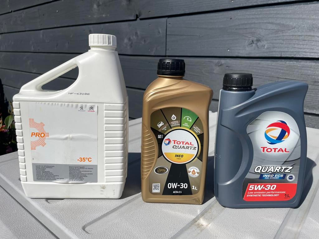 Restantje motorolie en koelvloeistof, Ophalen