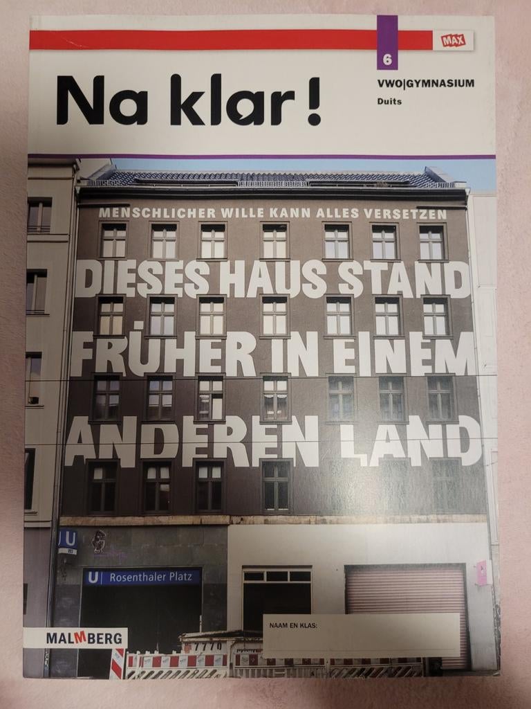 Na klar! 6 VWO/Gymnasium Duits - Malmberg, Ophalen of Verzenden, Gelezen, Onbekend, Non-fictie