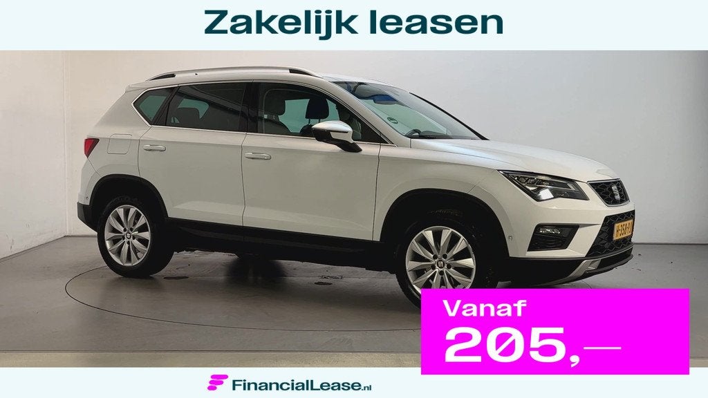 Seat Ateca 1.0 EcoTSI Style Business Intense Camera Navigati, Voorwielaandrijving, Gebruikt, Met garantie (alle), Wit