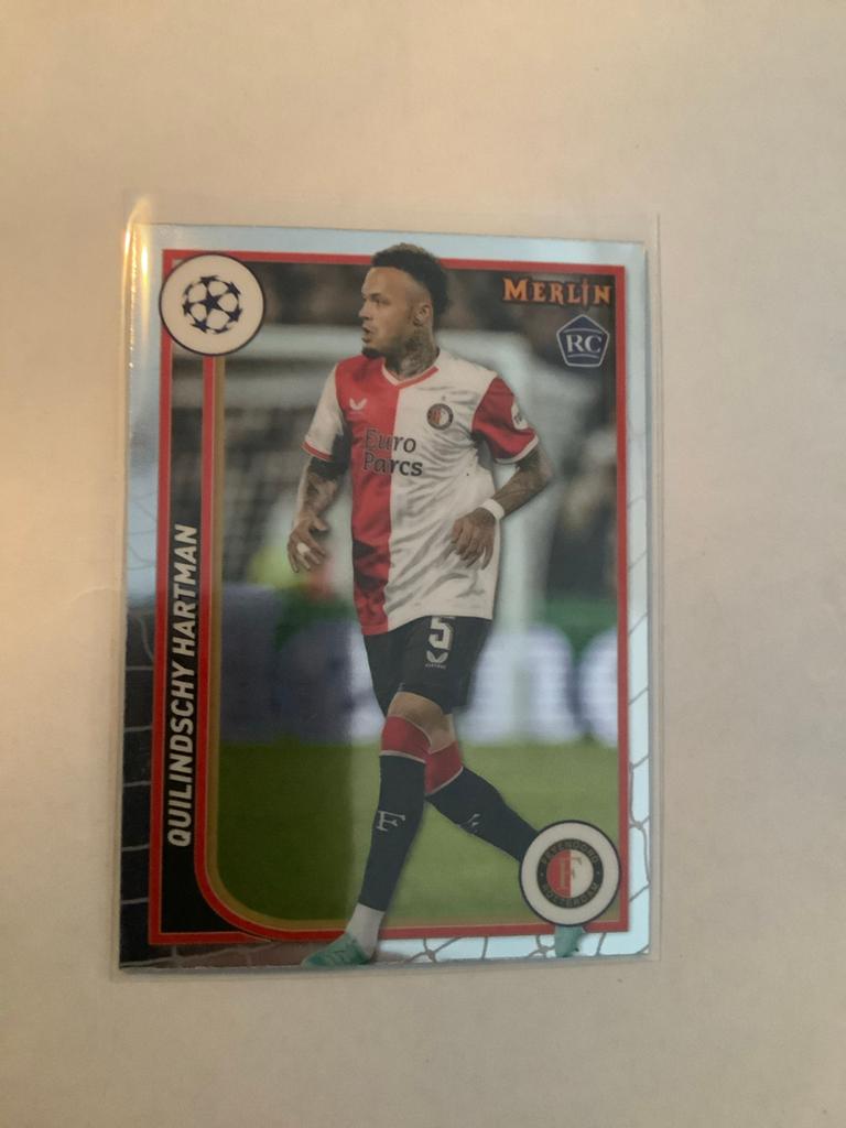 Quilindschy Hartman Topps Merlin RC Feyenoord #55, Ophalen of Verzenden, Zo goed als nieuw, Plaatje
