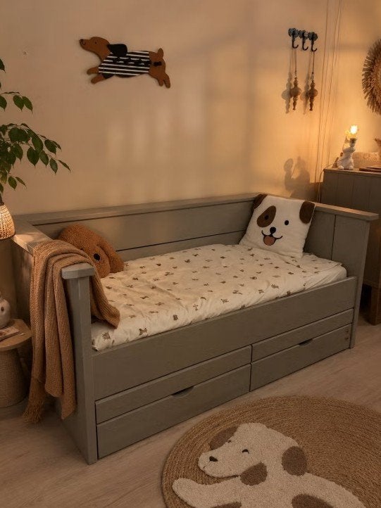 Peuterbed Labra By Juffrouw Kwast -50% Korting, Juffrouw Kwast, Zo goed als nieuw, Juffrouw Kwast, Lattenbodem