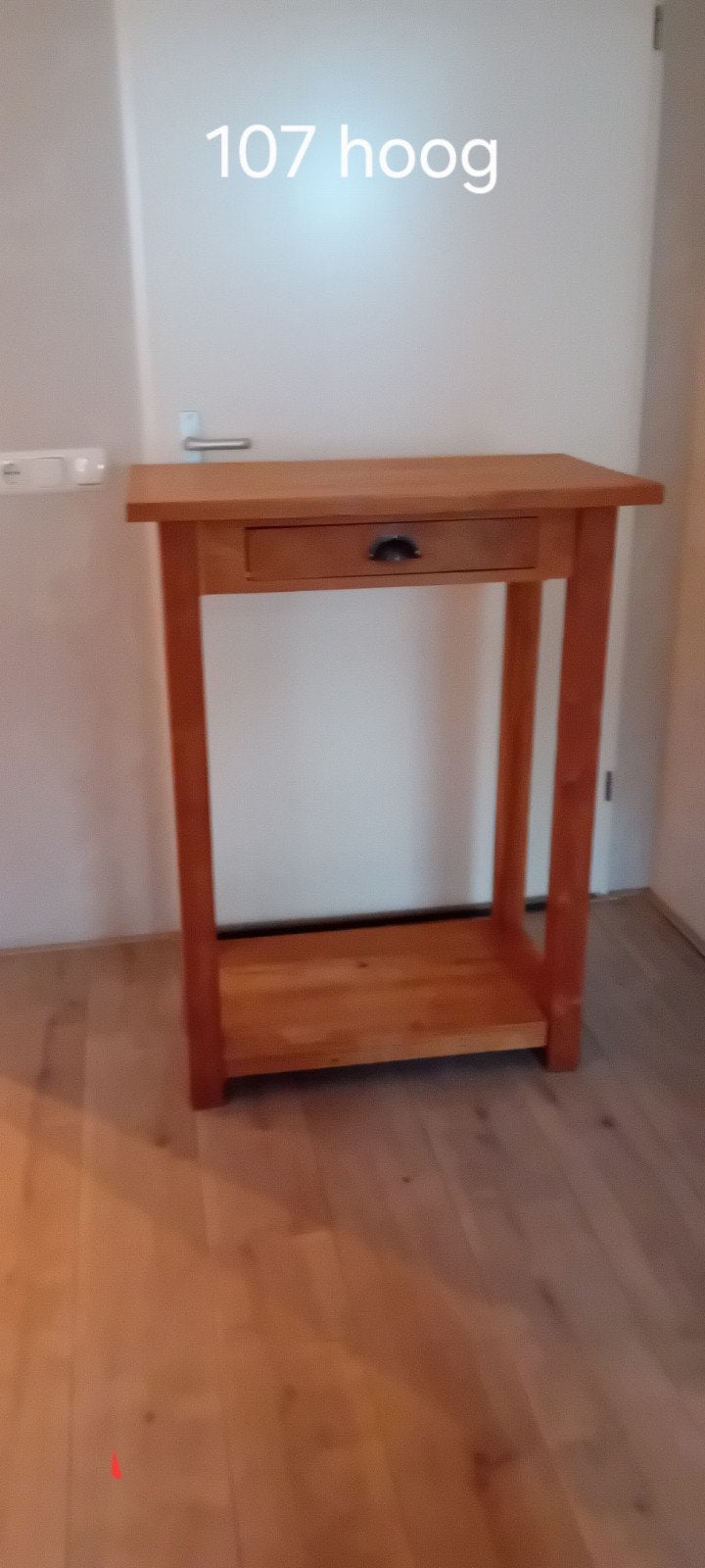 Teakhouten Bartafel / Sidetable - 107x50x30 cm, Ophalen, Gebruikt, Teakhout, Tot twee personen
