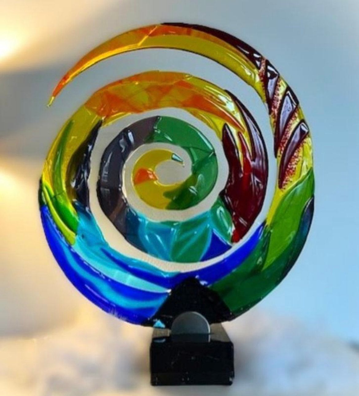 Glasfusie, glaskunst, cirle of life, Ophalen