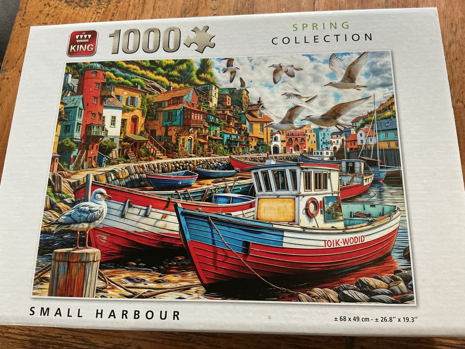 King Puzzel 1000 Stukjes - Small Harbour, Ophalen of Verzenden, Gebruikt
