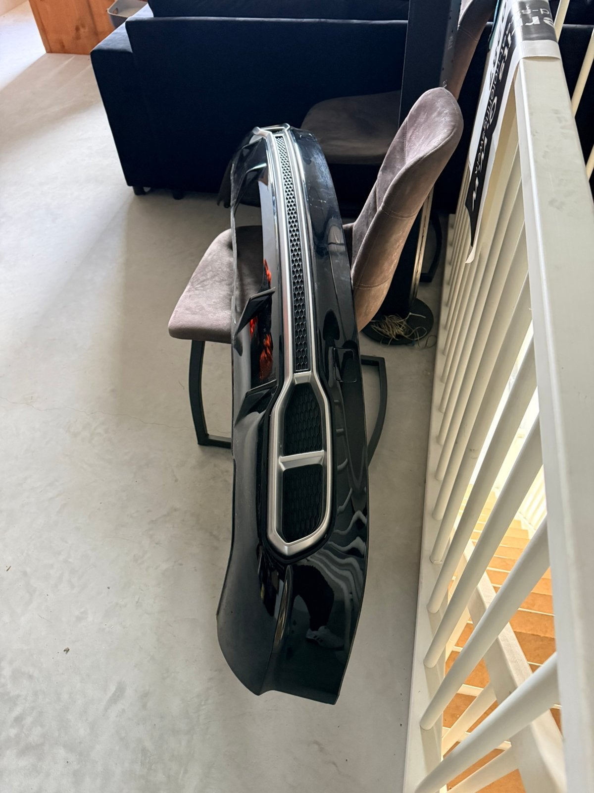 Audi sq5 fy b9 achterbumper diffusor trekhaak uitsp.zwart, Ophalen, Gebruikt, Audi