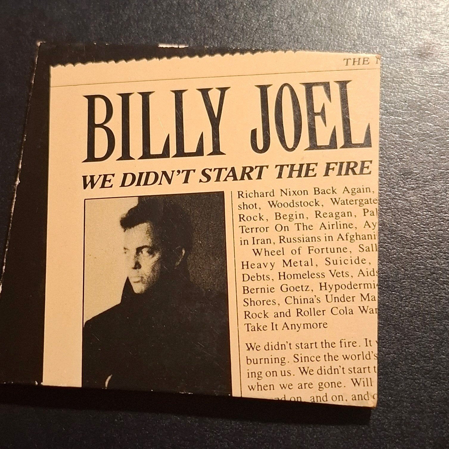 Billy Joel - We Didn't Start The Fire (Single), Cd's en Dvd's, Cd's | Pop, Gebruikt, Pop, Single, Ophalen of Verzenden