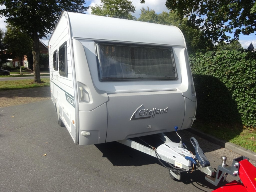 Eifelland Holiday 420 QD met Mover en Luifel, Caravans en Kamperen, Bedrijf, Treinzit, 750 - 1000 kg, Eifelland