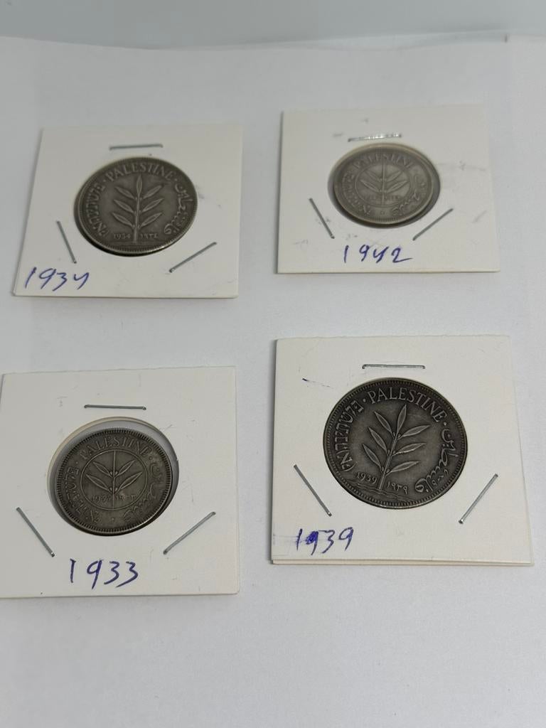 Oude Palestijnse munten – set van 8 (waarvan 4 van zilver), Ophalen of Verzenden, Midden-Oosten, Setje, Zilver