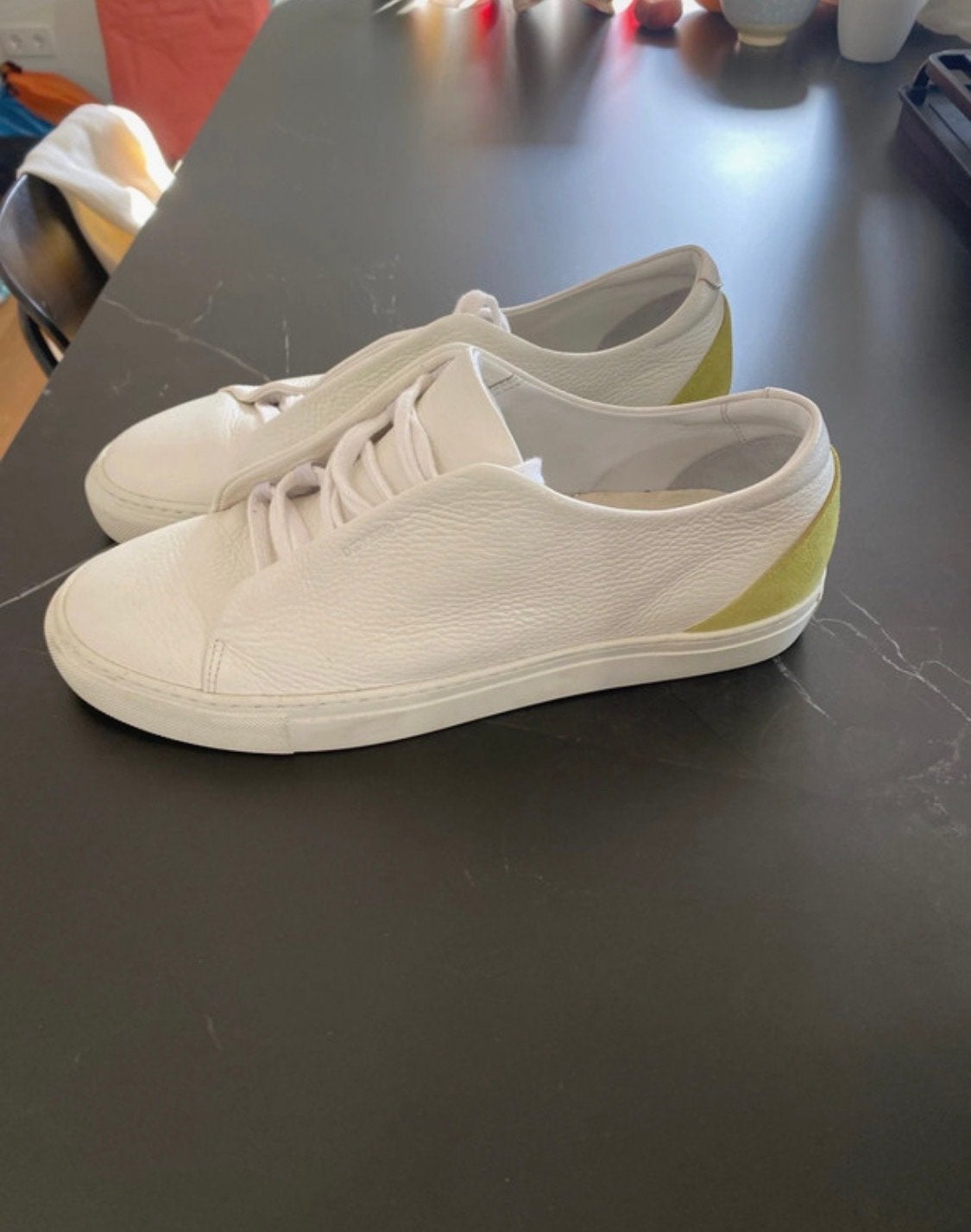 Heren Deverge sneakers maat 45, Verzenden, Wit, Sneakers of Gympen, Zo goed als nieuw