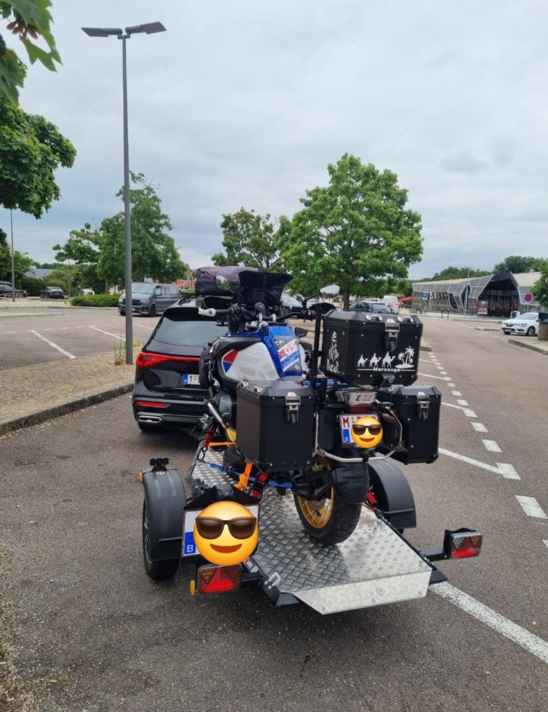 Te Huur Aanhanger Motor Trailer verlaagbaar, Ophalen