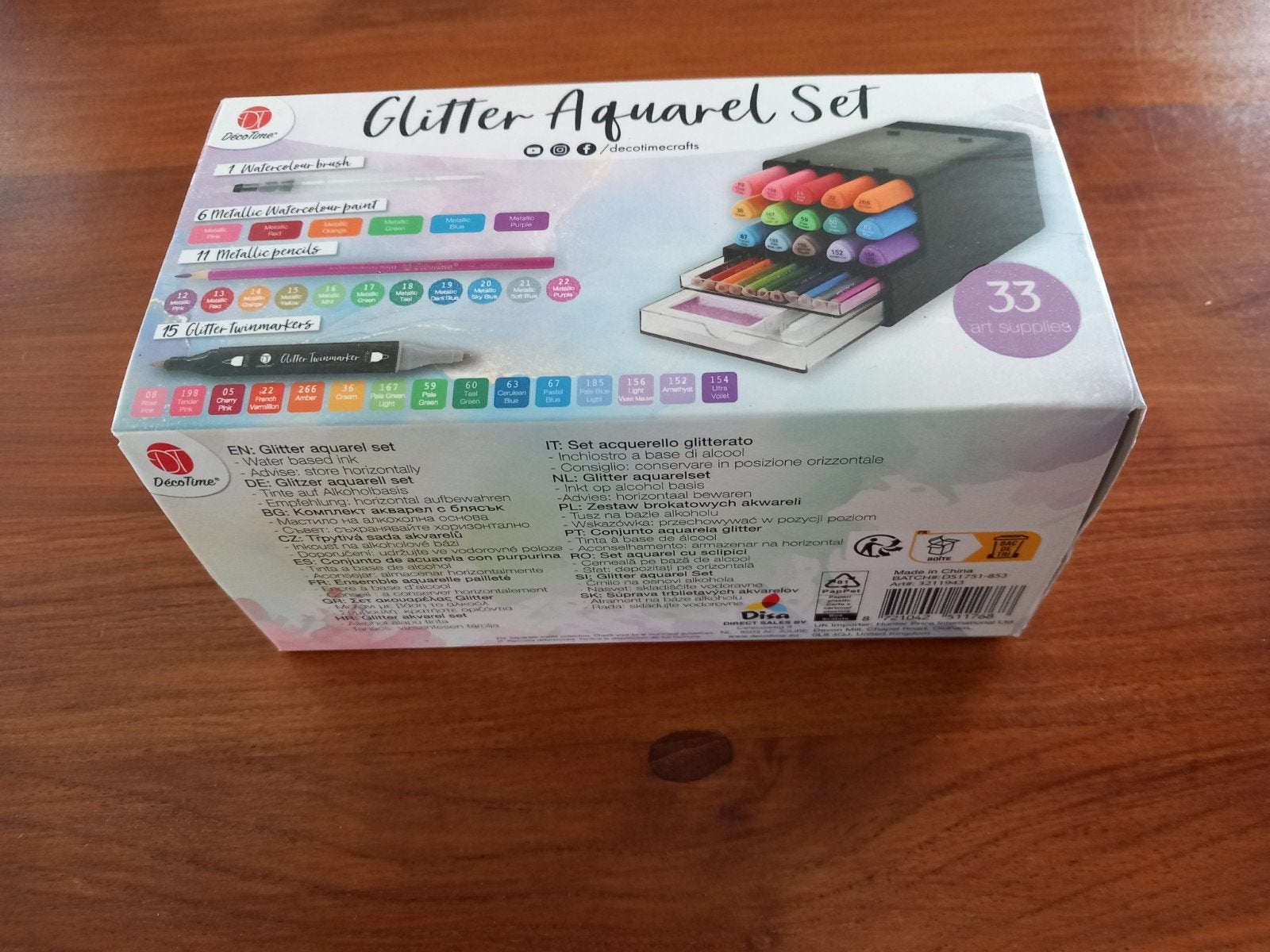 Nieuw! Glitter aquarelset, Ophalen of Verzenden, Nieuw