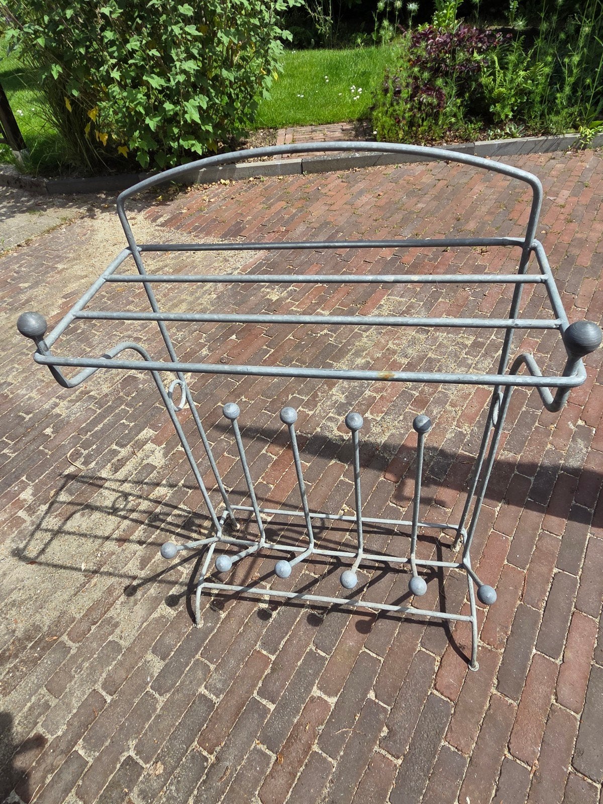 Metalen schoenen/ laarzenkapstok, Ophalen, Gebruikt