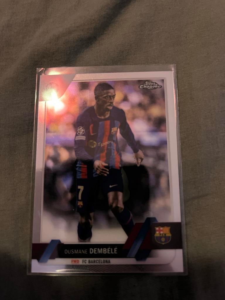Ousmane Dembélé Topps Chrome Champions League Kaart, Hobby en Vrije tijd, Stickers en Plaatjes, Ophalen of Verzenden