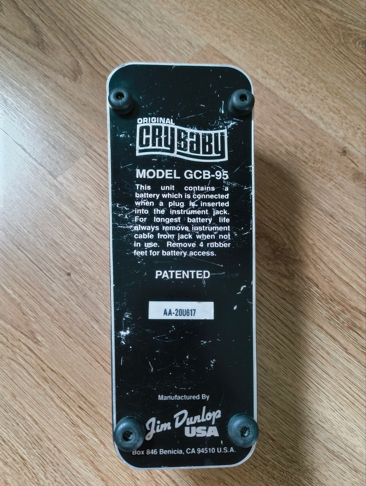 Dunlop Crybaby GCB-95 Wah Wah Pedaal - Vintage jaren '90, Ophalen of Verzenden, Gebruikt, Wah Wah