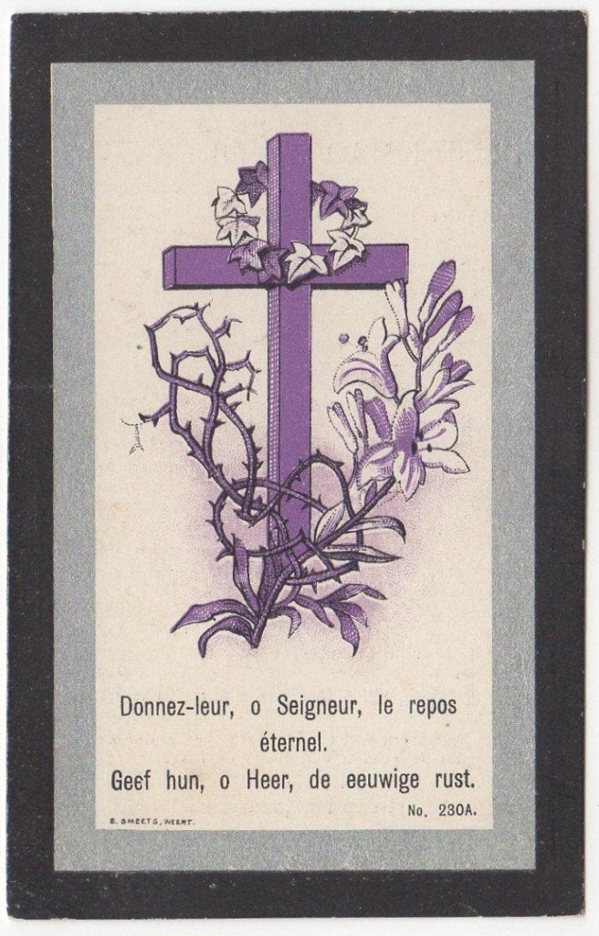 Johanna v.d. Tillaart 1839 - 1911 Veghel, 71 jaar oud, Verzamelen, Bidprentjes en Rouwkaarten, Verzenden