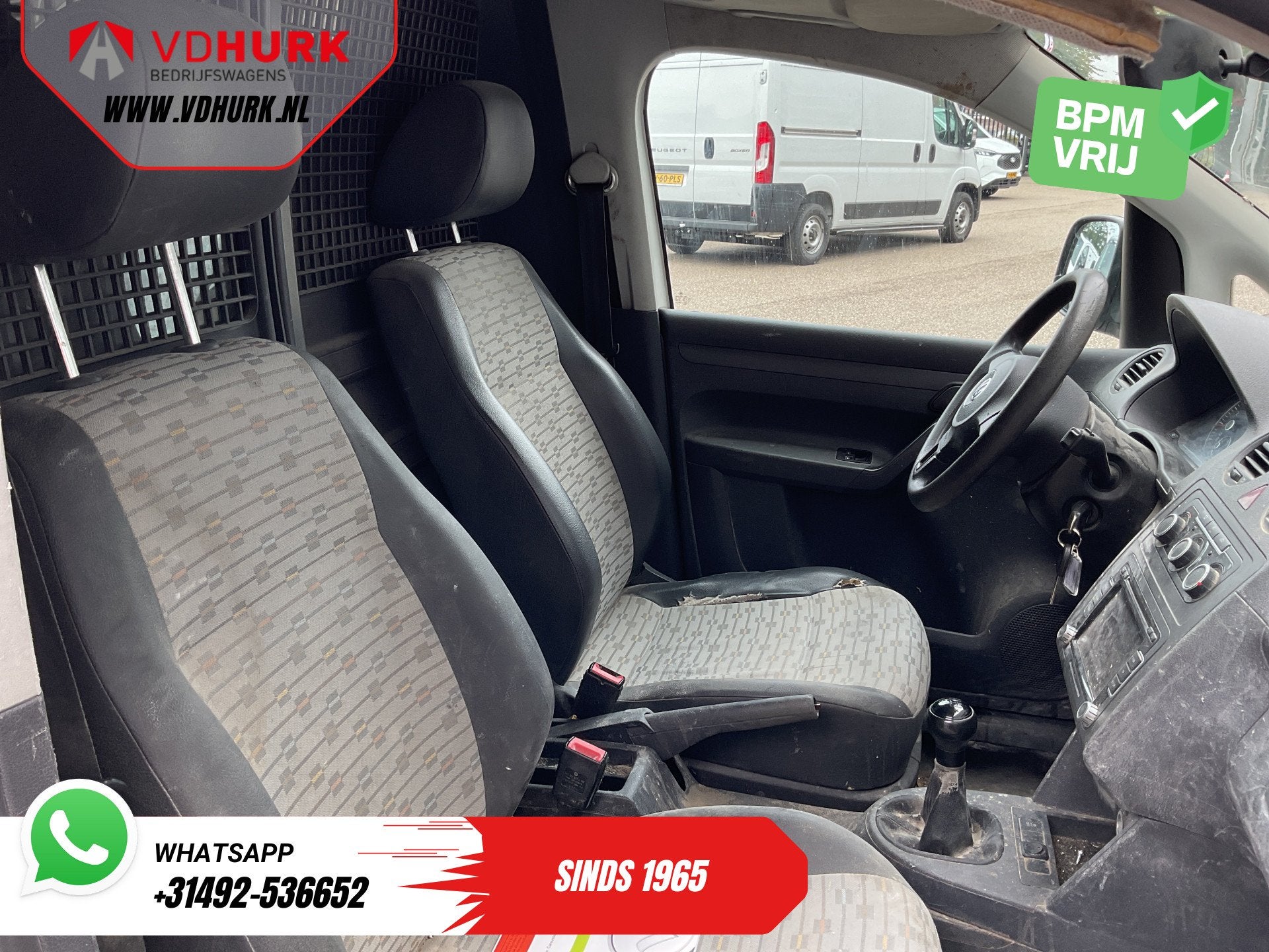 Volkswagen Caddy 2.0 BENZINE/CNG MARGE Airco/ Cruise/ Imperi, Voorwielaandrijving, Euro 5, Stof, 4 cilinders